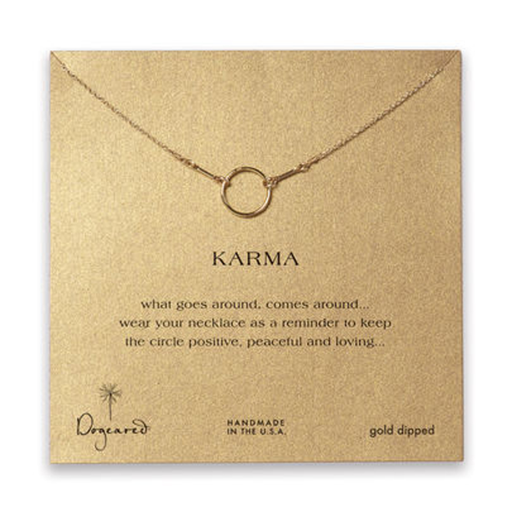 Dogeared Jewelry the original karma necklace, gold dipped
