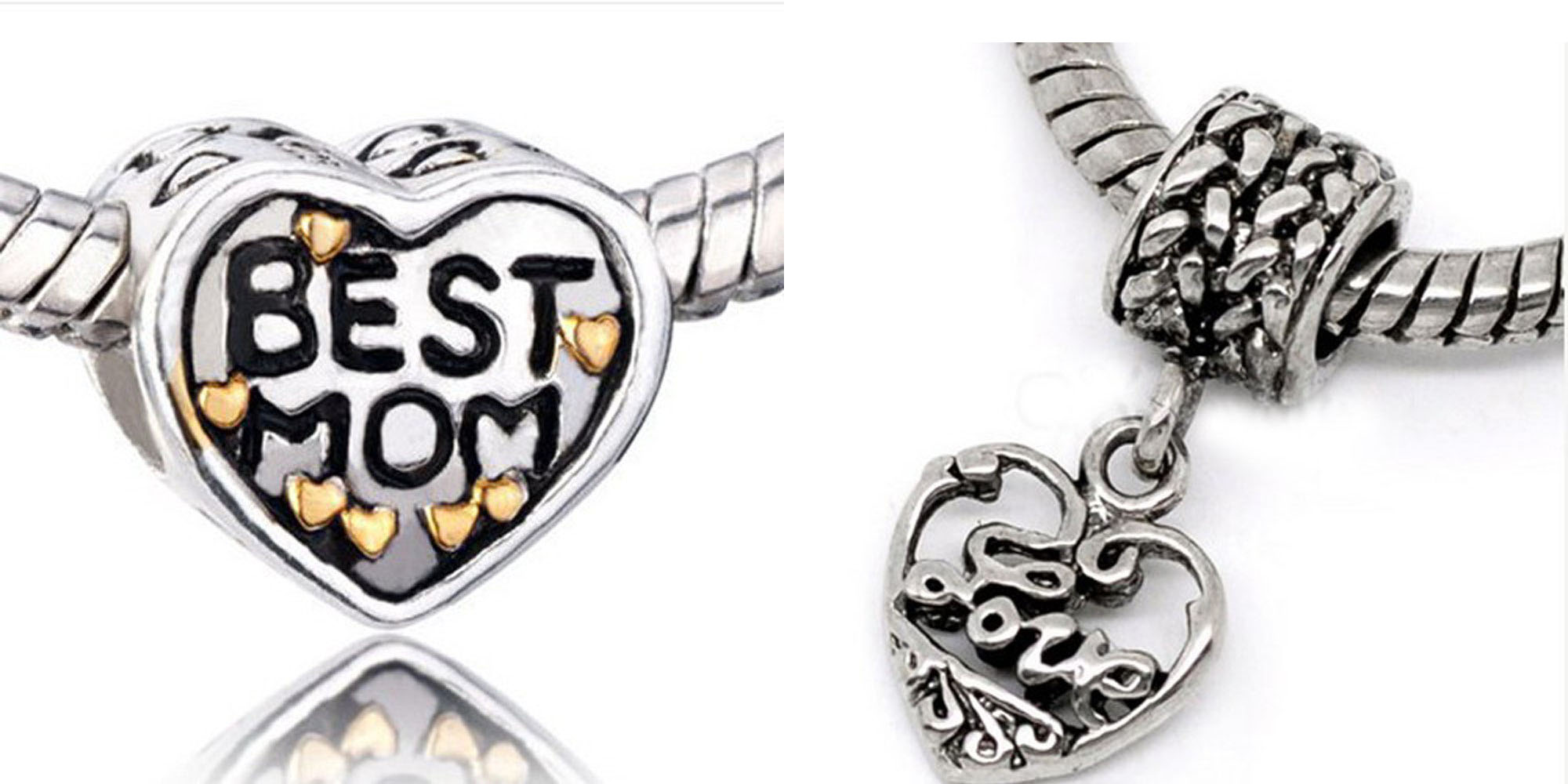 Athena Jewelry Best Mom And Love Charms European Style Beads