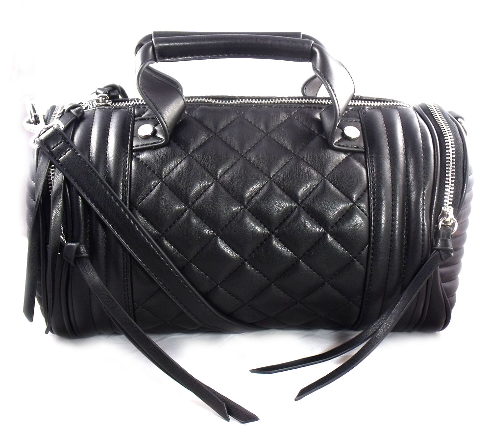 quilted barrel bag