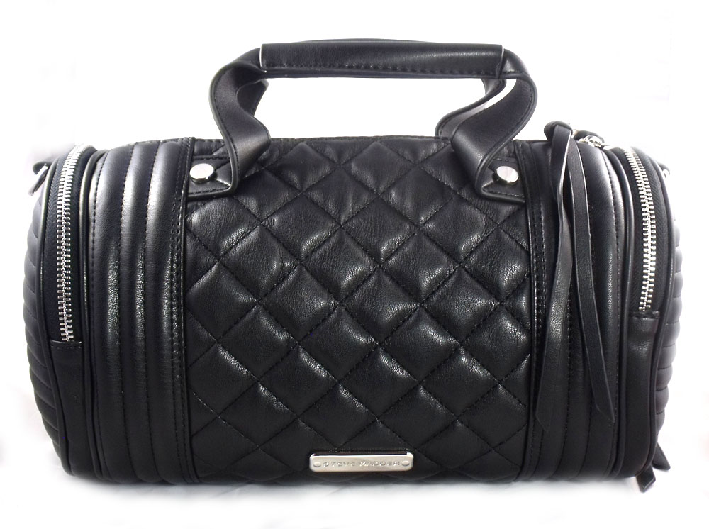 quilted barrel bag