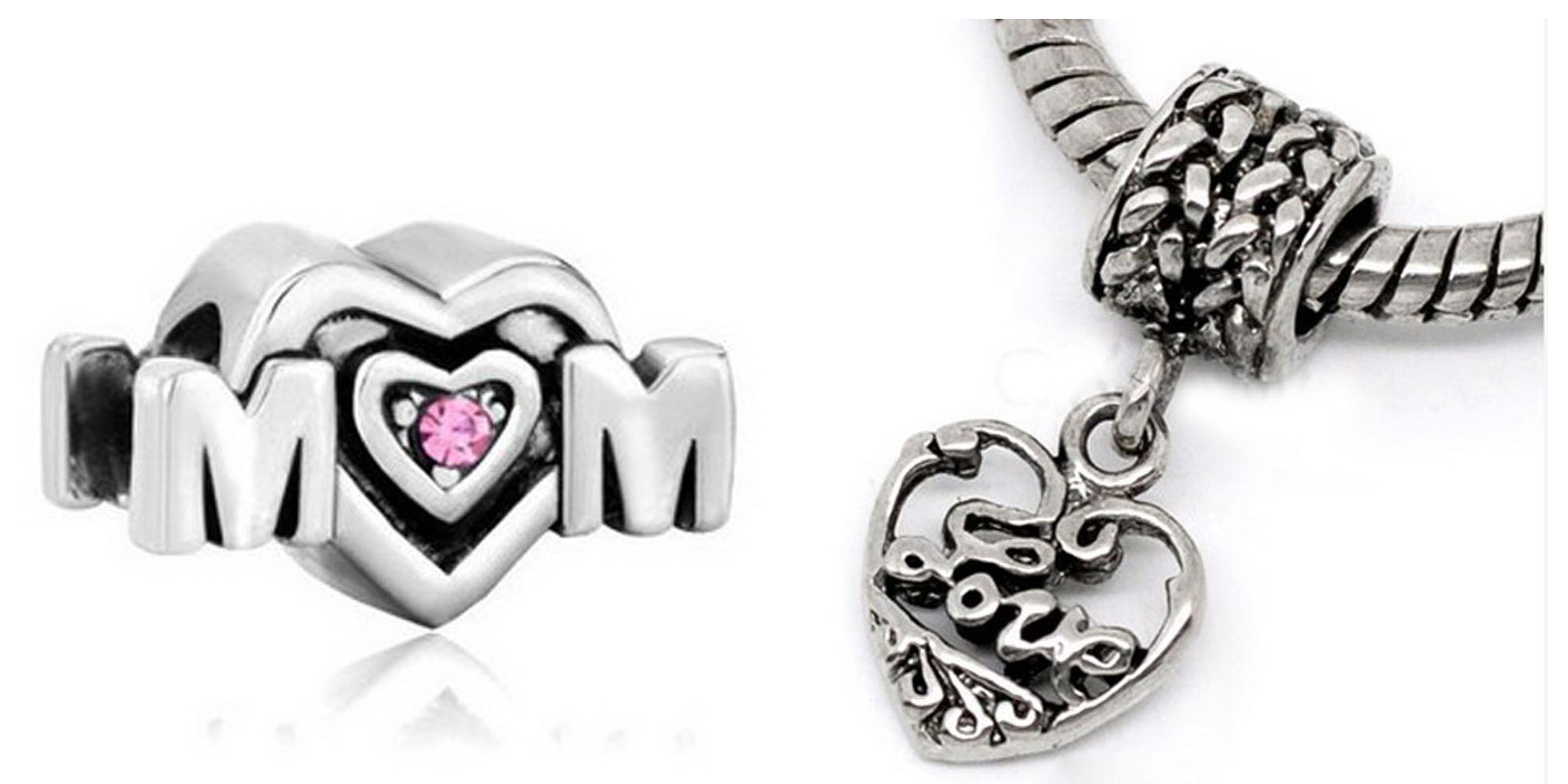 Athena Jewelry Mom And Love Charms European Style Beads
