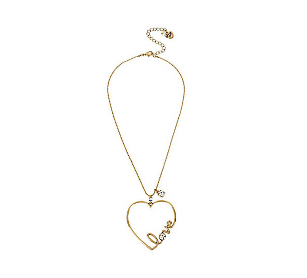 Betsey Johnson Jewelry HEARTS AND ARROWS LOVE PENDANT