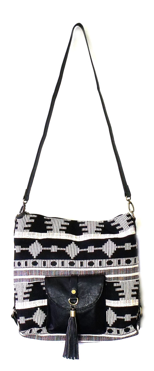 Steve Madden Handbag MgJax Fringe Crossbody Bag Black